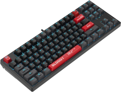 Клавиатура A4Tech AT87 черный/красный USB for gamer LED кабель 1.8м