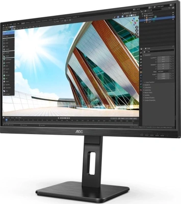 Монитор AOC 27" Professional 27P2Q черный IPS LED 16:9 DVI HDMI M/M матовая HAS Piv 250cd 178гр/178гр 1920x1080 75Hz VGA DP FHD USB 5.49кг