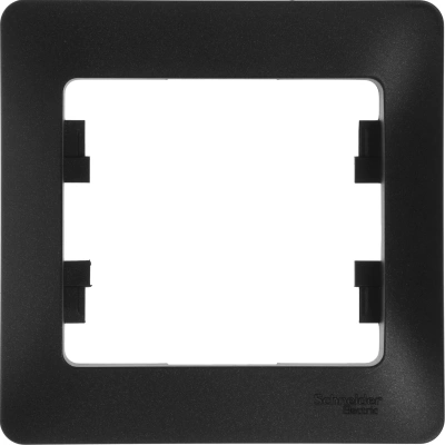 Рамка Schneider Electric Glossa GSL000701 накладная 1x пластик антрацит