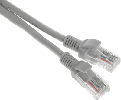 Патч-корд Rexant 18-1007 UTP RJ-45 вил.-вилка RJ-45 кат.5E 5м серый ПВХ