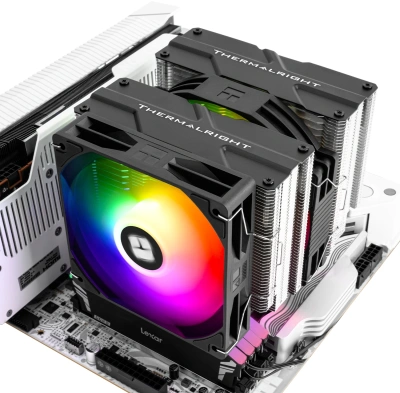 Устройство охлаждения(кулер) Thermalright Peerless Assassin 140 SE ARGB Soc-AM5/AM4/1200/1700/1851 черный 4-pin 29.5dB Al+Cu 1000gr Ret (PA140-SE-ARGB)