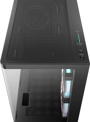 Корпус Deepcool CG380U 3F черный без БП mATX 6x120mm 3x140mm 2xUSB3.0 audio bott PSU