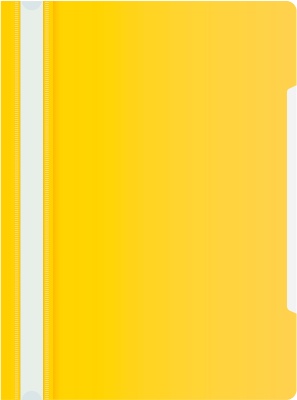Папка-скоросшиватель Бюрократ -PS20YEL A4 прозрач.верх.лист пластик желтый 0.12/0.16