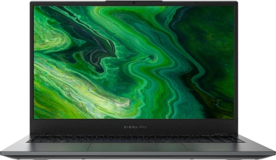 Ноутбук Digma Pro Fortis M Core i7 1255U 32Gb SSD512Gb Intel Iris Xe graphics 15.6" IPS FHD (1920x1080) Windows 11 Pro grey WiFi BT Cam 4250mAh (DN15P7-BDXW01)