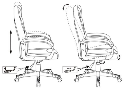 Кресло игровое Zombie Game 17 черный ткань/эко.кожа крестов. пластик