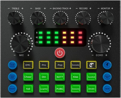 Микрофон проводной Оклик SM-600G 2.5м черный