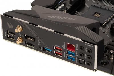 Материнская плата Gigabyte B550 AORUS ELITE AX V2 Soc-AM4 AMD B550 4xDDR4 ATX AC`97 8ch(7.1) 2.5Gg RAID+HDMI+DP