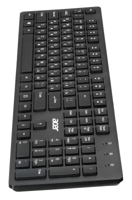 Клавиатура Acer OKW020 черный USB slim Multimedia (ZL.KBDEE.001) кабель 1.5м