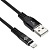 Кабель Digma LIGHT-2M-BRAIDED-BLK USB (m)-Lightning (m) 2м черный