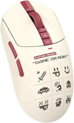 Мышь A4Tech Bloody R72 Ultra Duo белый/красный оптическая 20000dpi беспров. USB/USB-C 7but (R72 ULTRA DUO PIXELS RED)