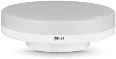 Лампа светодиодная Gauss GX53 8Вт цок.:GX53 таблетка 220B св.свеч.бел.теп. (упак.:1шт) (108408108-D)