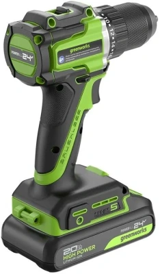 Дрель-шуруповерт Greenworks DD345 аккум. патрон:быстрозажимной (3708307)