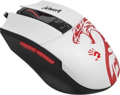 Мышь A4Tech Bloody L65 Max белый/рисунок оптическая 12000dpi USB 6but (L65 MAX NARAKA)