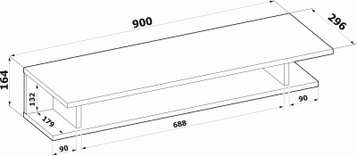 Стол Сокол ПК-800 столешница ЛДСП белый (00-00014567)