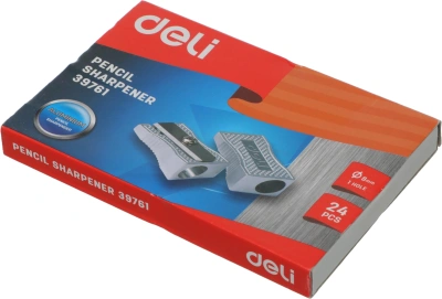 Точилка для карандашей ручная Deli E39761 1 отверстие металл дисплей