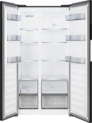 Холодильник Weissgauff WSBS 550 Built-in NoFrost Inverter 2-хкамерн. черный инвертер