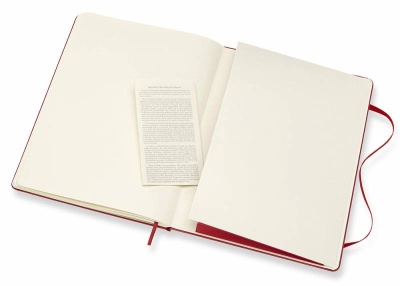 Блокнот Moleskine CLASSIC QP092F2 XLarge 190х250мм 192стр. нелинованный твердая обложка красный