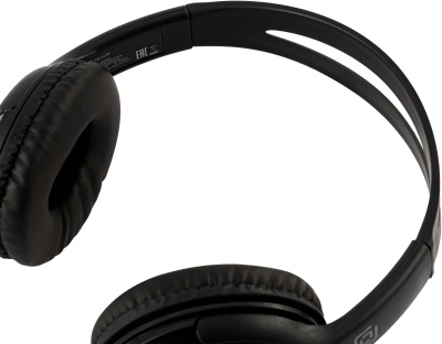 Наушники с микрофоном Оклик HS-M400 черный 1.8м накладные оголовье (1532019)