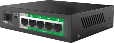 Коммутатор Netis P106GC (L2) 5x1Гбит/с 1SFP 4PoE 55W неуправляемый