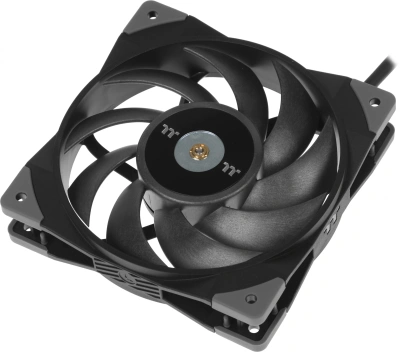 Вентилятор для корпуса Thermaltake Toughfan 12 120х120x25 черный 4-pin 22.3дБ (CL-F117-PL12BL-A) Ret