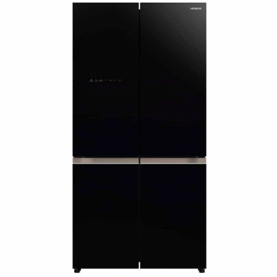 Холодильник Hitachi R-WB720PUC1 GCK 3-хкамерн. черный стекло инвертер