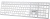 Клавиатура A4Tech FX50 белый USB slim Multimedia (FX50 WHITE) кабель 1.5м