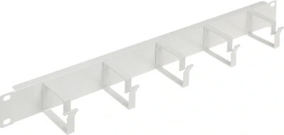 Кабельный органайзер Горизонтальный Lande LN-KDG-YKD-1UKN-LG односторонний кольца 1U шир.:19" глуб.:72мм