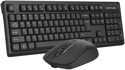 Клавиатура + мышь A4Tech Fstyler FG1200S клав:черный мышь:черный USB беспроводная Multimedia