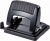 Дырокол Kw-Trio 09165BLACK макс.:20лист. металл черный отв.:2 с линейкой