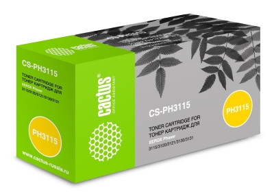 Картридж лазерный Cactus CS-PH3115 109R00725 черный (3000стр.) для Xerox Phaser 3115/3120/3121/3130/3131/3132 с чипом