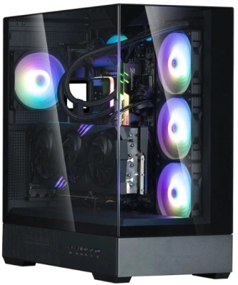 Корпус Zalman P40 Prism черный без БП ATX 8x120mm 2xUSB3.0 audio bott PSU