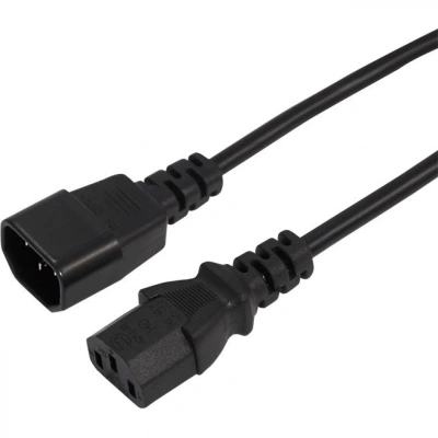 Шнур питания Rexant 11-1161 C13-С14 проводник.:3x0.75мм2 1.5м 220В 6А черный