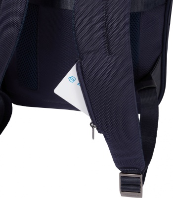 Рюкзак Piquadro Brief2 CA6384BR2/BLU синий нейлон/натур.кожа