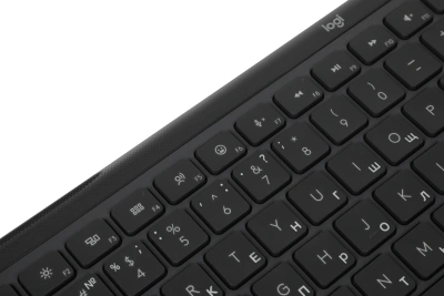 Клавиатура Logitech K950 черный USB беспроводная BT/Radio slim (920-012434)