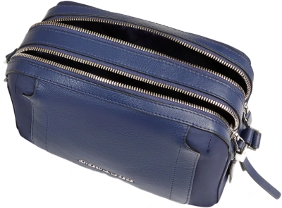 Сумка женская Piquadro Lyra BD4870W92T/BLU темно-синяя нейлон/натур.кожа