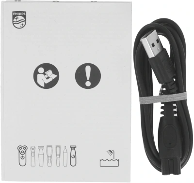 Бритва роторная Philips Series 3000 S3144/00 реж.эл.:3 питан.:аккум. черный/синий