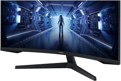 Монитор Samsung 34" Odyssey G5 LC34G55TWWPXEN черный VA LED 21:9 HDMI матовая 250cd 178гр/178гр 3440x1440 165Hz FreeSync Premium DP UW 5.6кг