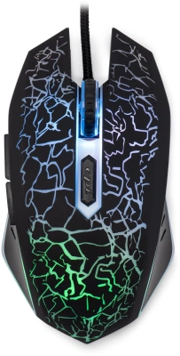 Мышь Оклик 896G черный оптическая 12800dpi USB для ноутбука 5but (1431690)