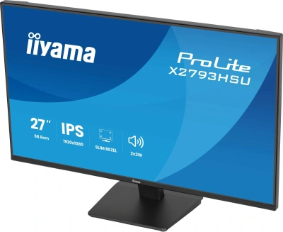 Монитор Iiyama 27" ProLite X2793HSU-B1 черный IPS LED 16:9 HDMI M/M матовая 350cd 178гр/178гр 1920x1080 120Hz DP FHD USB 4кг
