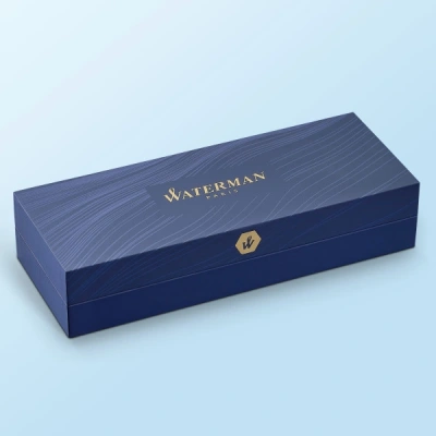 Ручка шариков. Waterman Hemisphere (S0920470) Steel CT M син. черн. подар.кор.