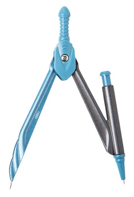 Циркуль Deli EG20302 металл в компл.:карандаш мех.