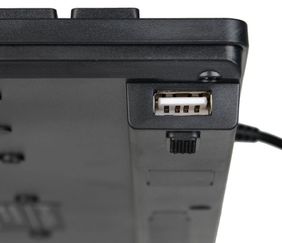 Клавиатура Оклик 520M2U черный/черный USB slim Multimedia (1061587) кабель 1.6м