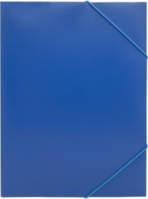 Папка на резинке Silwerhof SE-PR04BLU A4 пластик 0.5мм кор.15мм синий