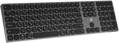 Клавиатура Оклик K867W серый/черный USB беспроводная BT/Radio slim Multimedia (2002130) кабель 1м