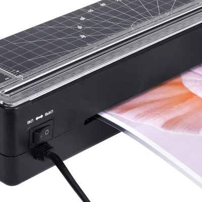 Ламинатор Heleos ЛМА4ДЧ черный A4 (60-125мкм) 30см/мин (2вал.) лам.фото