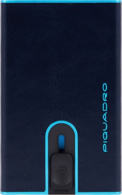 Чехол для кредитных карт Piquadro Blue Square PP4825B2BLR/BLU2 темно-синий натур.кожа