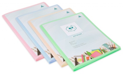 Папка-портфолио с 40 прозр.вклад. Бюрократ Gems GEMPP40AZURE A4 пластик 0.7мм карм.на лиц.стор. голубой топаз