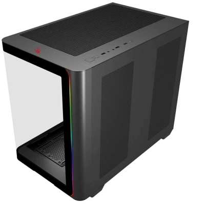 Корпус Bloody BD-CC112 черный без БП mATX 9x120mm 2xUSB3.0 audio bott PSU