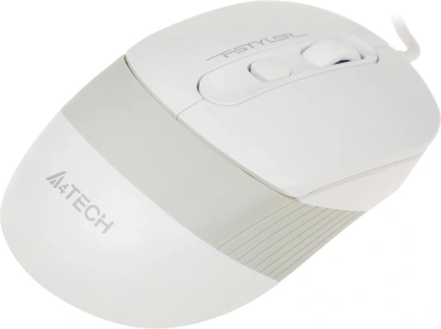 Мышь A4Tech Fstyler FM10 белый/серый оптическая 1600dpi USB 4but (FM10 WHITE)