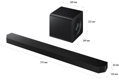 Саундбар Samsung HW-Q800F/RU 5.1.2 200Вт+200Вт черный